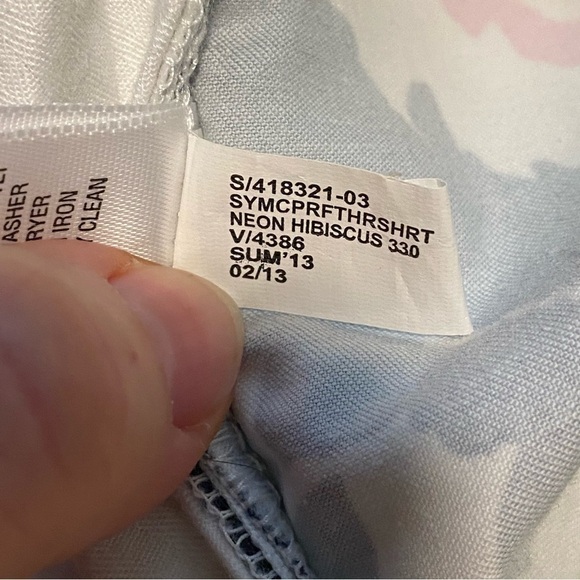 Banana Republic Lime, Pink, Navy, White Floral Print Shorts Cotton Spandex 6P - Picture 8 of 11